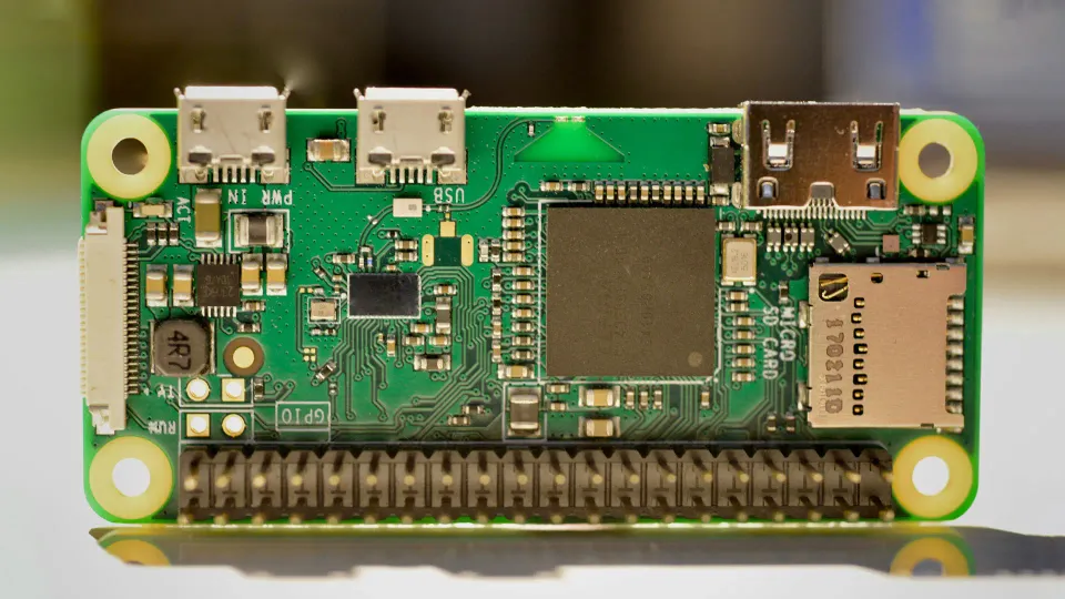 Close-up BMS circuit board used in custom battery engineering