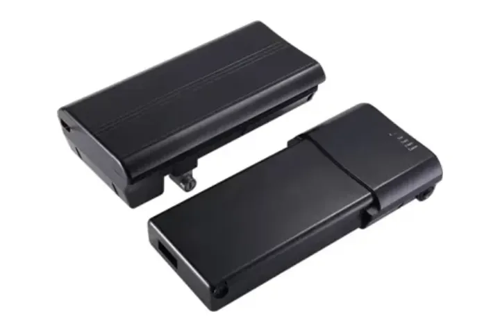 Integrated-frame e-bike battery pack enclosure of the type used for the Lizo Power KT-E57 platform