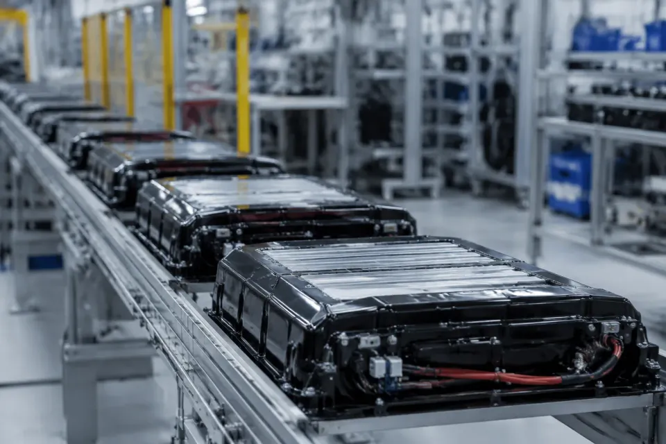 QC lab inspection of an e-bike battery pack during supplier capability verification